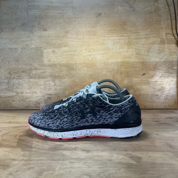 Under Armour REFLECTIVE Charged Bandit 3 Womens Size 11 Running Shoes Black Gray