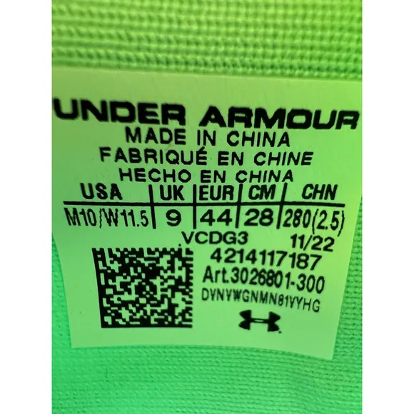 Under Armour Unisex UA Flow Velociti Elite Running Shoes 3026801-300 Men 10,📦