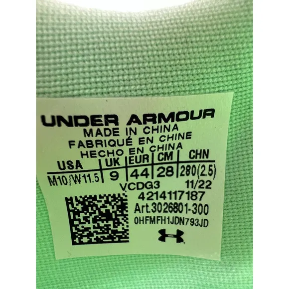 Under Armour Unisex UA Flow Velociti Elite Running Shoes 3026801-300 Men Size 10