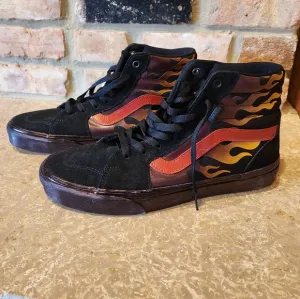 UNIQUE! Vans Filmore Hi Faded Flame - men's size 9