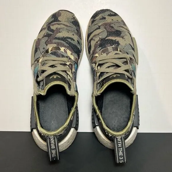 Unisex ADIDAS NMD R1 Cargo Camo Athletic Shoes / Size 6.5 Mens - 7.5 Womens