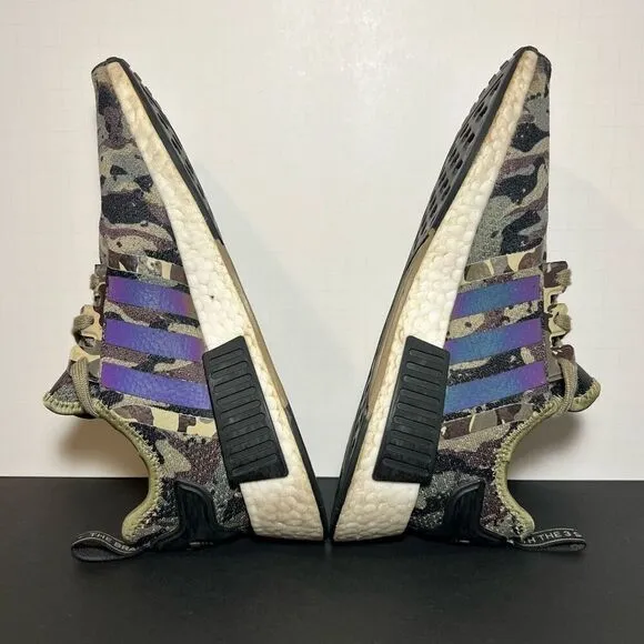 Unisex ADIDAS NMD R1 Cargo Camo Athletic Shoes / Size 6.5 Mens - 7.5 Womens