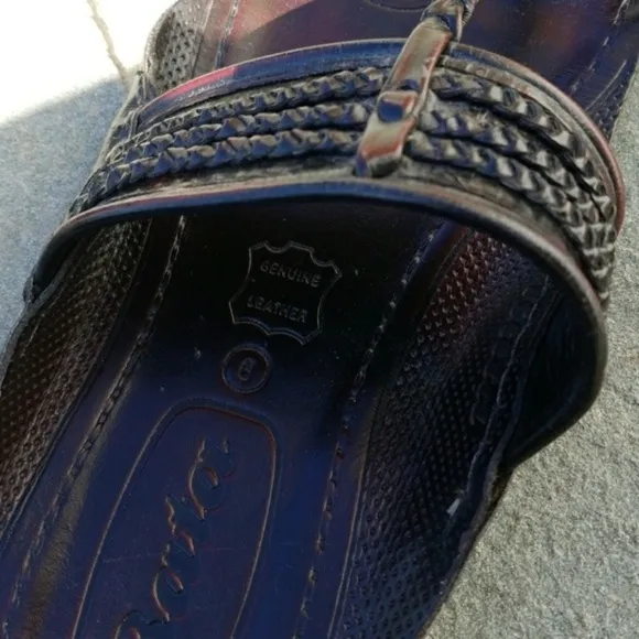 Unisex Bata leather sandals ,men‎ 8 w 10