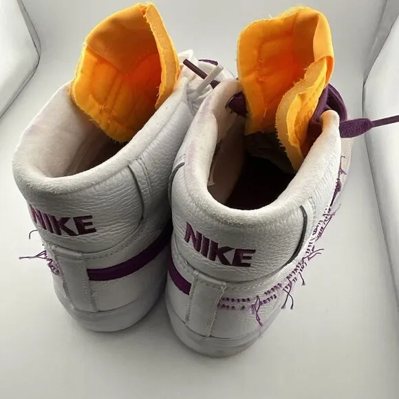 Unisex Nike‎ SB Blazer Mid Edge Lakers Men’s 8 Womens 9.5 DA2189-100