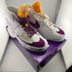 Unisex Nike‎ SB Blazer Mid Edge Lakers Men’s 8 Womens 9.5 DA2189-100