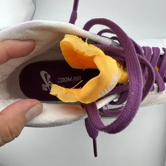 Unisex Nike‎ SB Blazer Mid Edge Lakers Men’s 8 Womens 9.5 DA2189-100