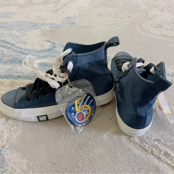Unisex Poormans Weapon High Blue Casual Shoes Sneaker