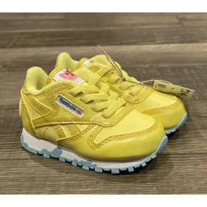 Unisex Reebok Classic Peppa Pig Colab SZ 4 infants Leather Yellow Shoes Toddler