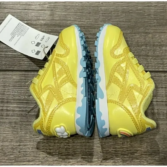 Unisex Reebok Classic Peppa Pig Colab SZ 4 infants Leather Yellow Shoes Toddler