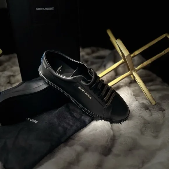 Unisex - Saint Laurent Andy Lace-Up Sneakers