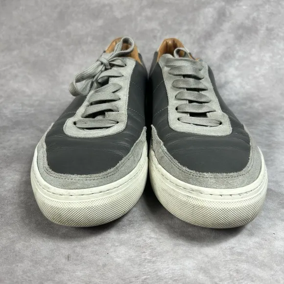Untuckit Men's 12 Loafers Gray Suede Lace Up Shoes Casual Sneakers