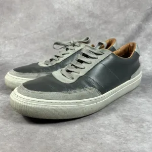Untuckit Men's 12 Loafers Gray Suede Lace Up Shoes Casual Sneakers