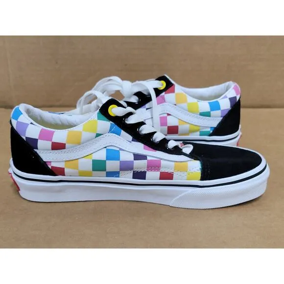 USED Vans Rainbow unisex Sneakers-Size 4.5 men/6 women