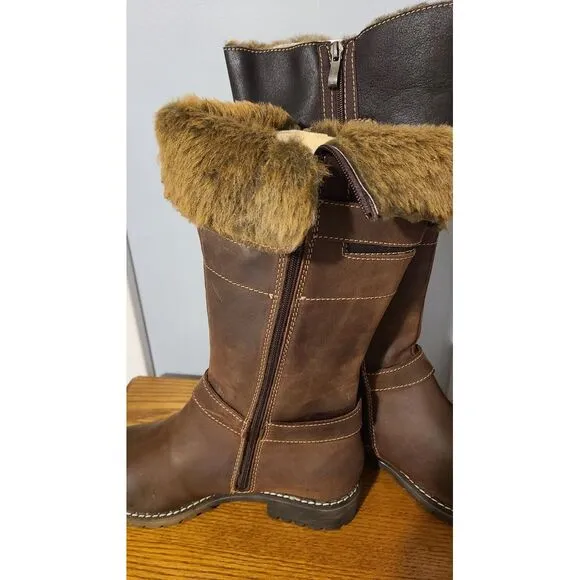 V-Italia Alps Brown Water Resistant size 41 US 10.5 NIB‎