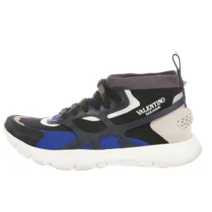 Valentino: colorblock pattern sneakers / size 8