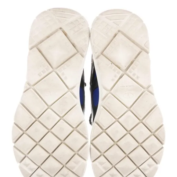 Valentino: colorblock pattern sneakers / size 8
