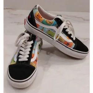 Vans &quot;Loteria Old Skool&quot; Sneakers (Multi/True White) Skate Women Sz 6 / Mens 4.5