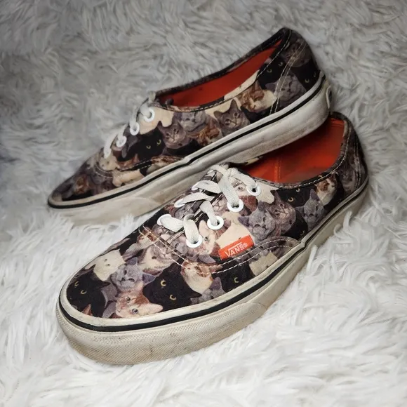 Vans ASPCA Kitty Cat Print Low Top Sneakers