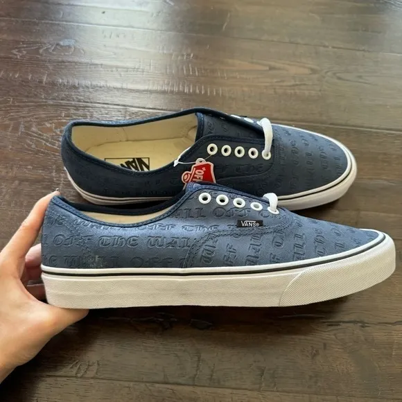 Vans Authentic Deboss OTW Dress Blues Sneaker Size 11.5 Men