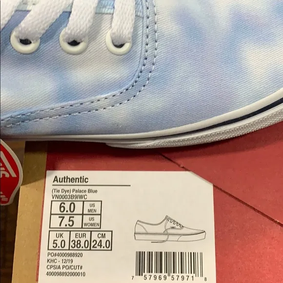 VANS AUTHENTIC (THE DYE) Palace Blue wmns