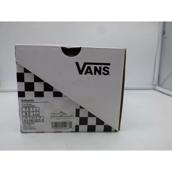 VANS Authntic Uv Ink Mosaic Low-top Unisex Sneakers, Men’s 7.5/ Women’s 9
