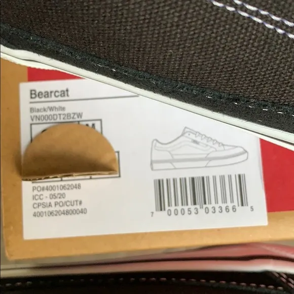 ••VANS BEARCAT BLACK/WHITE WMNS