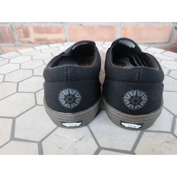 Vans BMX Slip-On Dennis Enarson Men Sz  8.5 Black Canvas Gum Pro Rare Popcush