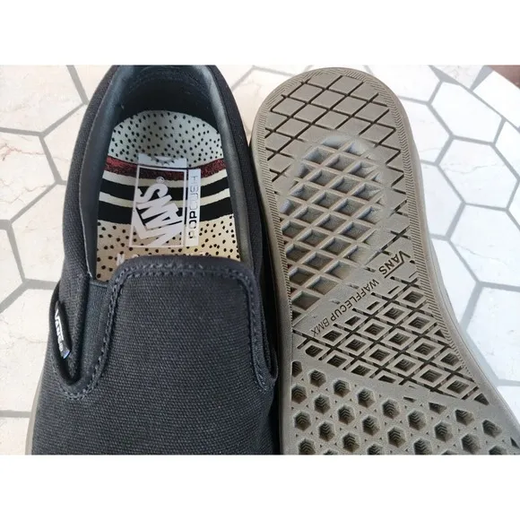 Vans BMX Slip-On Dennis Enarson Men Sz  8.5 Black Canvas Gum Pro Rare Popcush