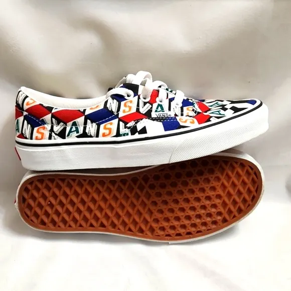 Vans Checker Cube Multicolored sneakers (Unisex mens size 5.5, womens size 7)