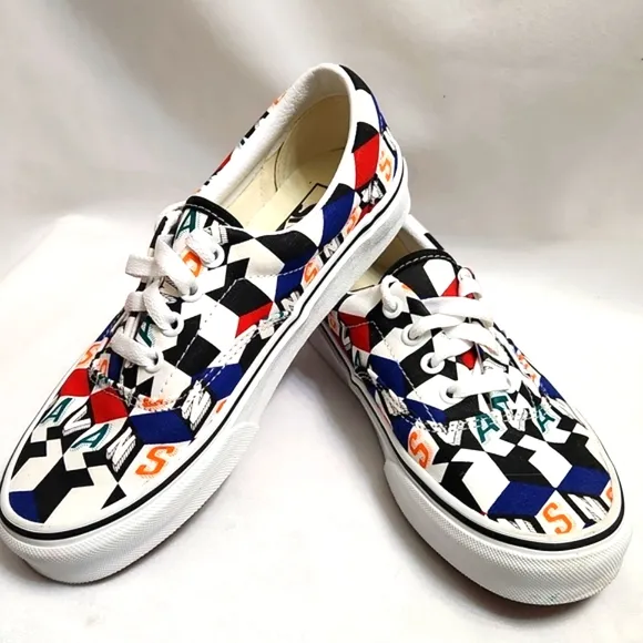 Vans Checker Cube Multicolored sneakers (Unisex mens size 5.5, womens size 7)