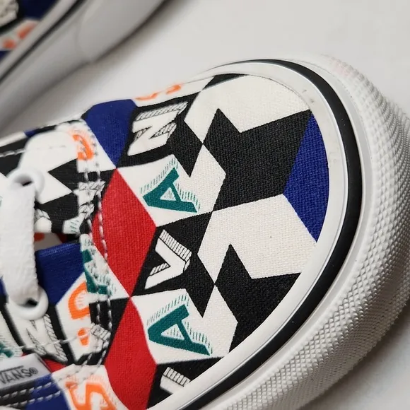 Vans Checker Cube Multicolored sneakers (Unisex mens size 5.5, womens size 7)