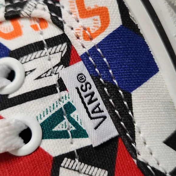 Vans Checker Cube Multicolored sneakers (Unisex mens size 5.5, womens size 7)