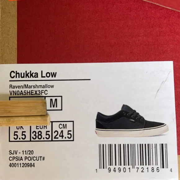 Vans Chukka Low Raven/Marshmallow WMNS