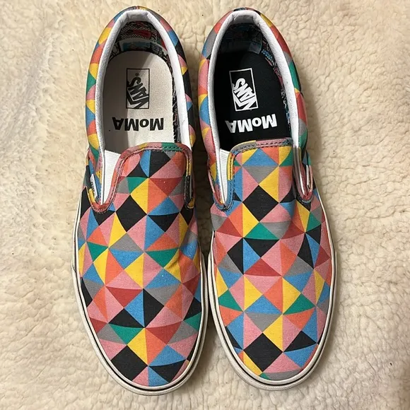Vans Classic Slip-On MoMA Faith Ringgold Men's Vans Men Slip-On Shoes
