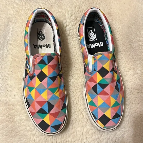 Vans Classic Slip-On MoMA Faith Ringgold Men's Vans Men Slip-On Shoes