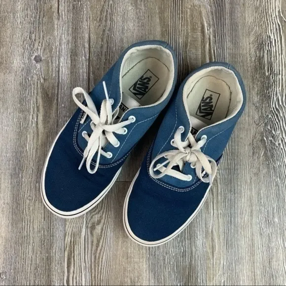 Vans Classic Style Blue Lace Up Sneakers Size 4