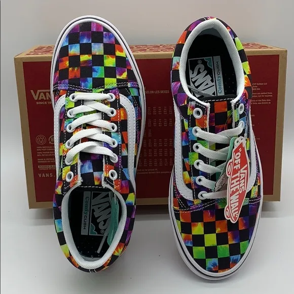 •VANS COMFYCUSH OLD SKOOL Tie-Dye CHECKERBOARD Mens