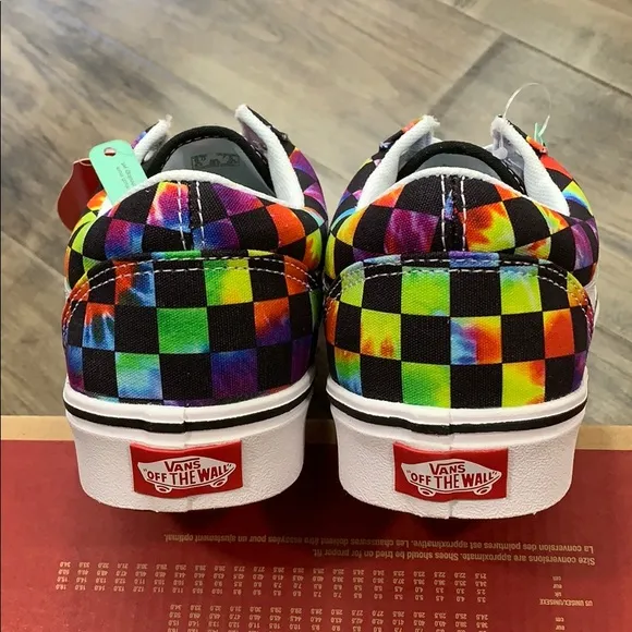 •VANS COMFYCUSH OLD SKOOL Tie-Dye CHECKERBOARD Mens
