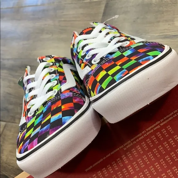 •VANS COMFYCUSH OLD SKOOL Tie-Dye CHECKERBOARD Mens