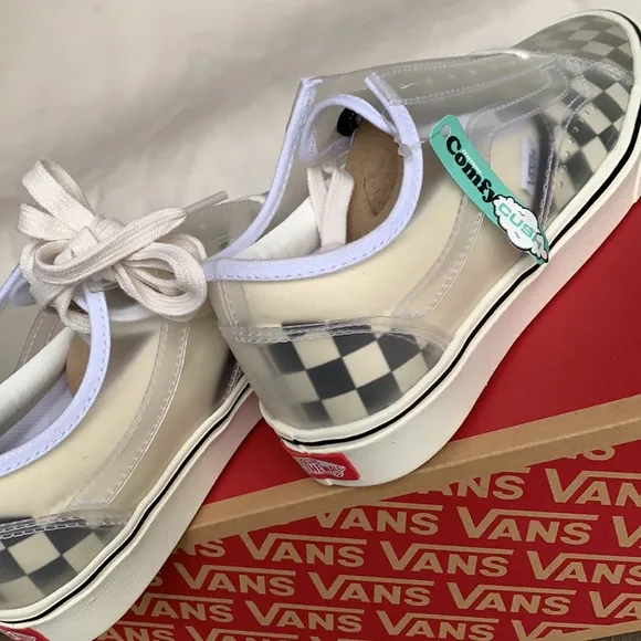 VANS COMFYCUSH SLIP-SK CHECKERBOARD BLACK/WHITE WM