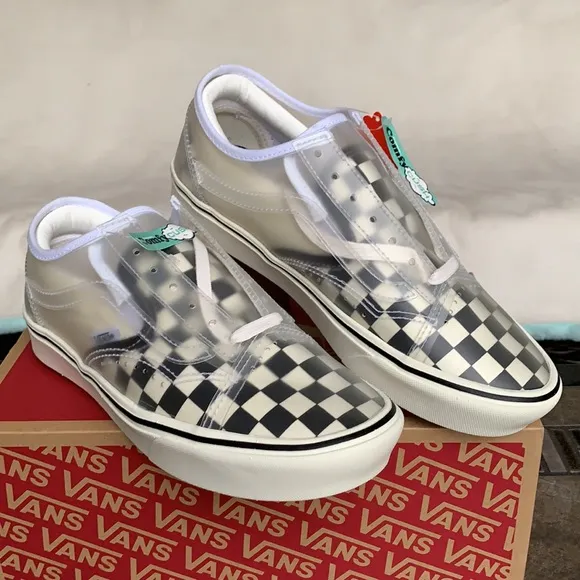 VANS COMFYCUSH SLIP-SK CHECKERBOARD BLACK/WHITE WM