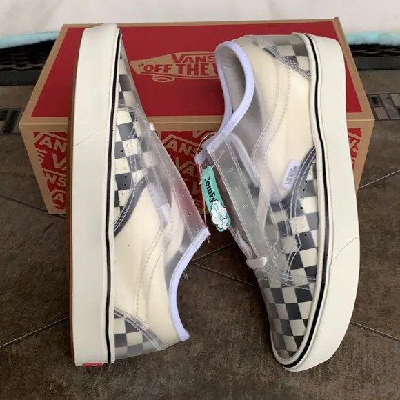 VANS COMFYCUSH SLIP-SK CHECKERBOARD BLACK/WHITE WM
