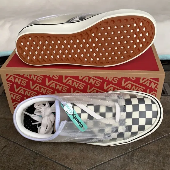 VANS COMFYCUSH SLIP-SK CHECKERBOARD BLACK/WHITE WM