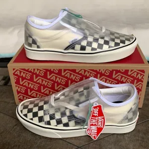 VANS COMFYCUSH SLIP-SK CHECKERBOARD BLACK/WHITE WM