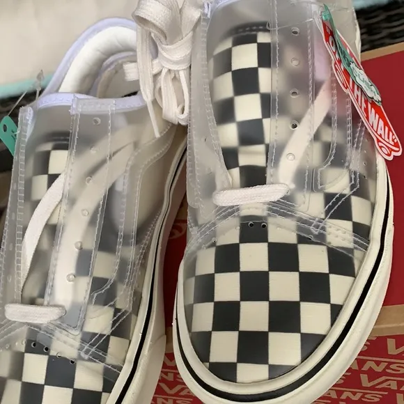 VANS COMFYCUSH SLIP-SK CHECKERBOARD BLACK/WHITE WM