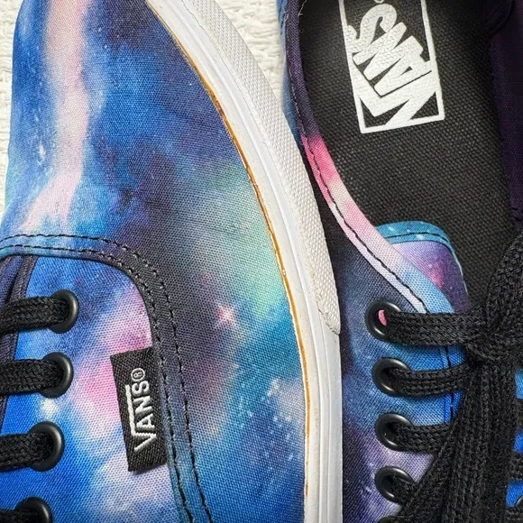 Vans Cosmic Galaxy Space Sneakers Unisex Lace Up Shoes-Size: 7(M) 8.5(W)
