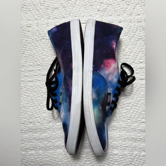 Vans Cosmic Galaxy Space Sneakers Unisex Lace Up Shoes-Size: 7(M) 8.5(W)