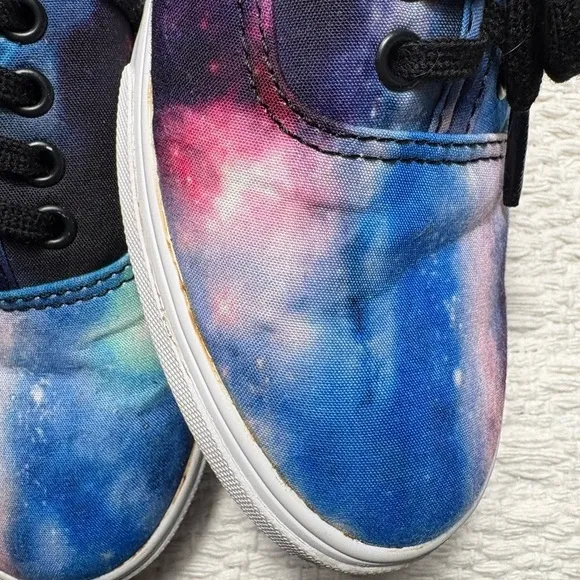 Vans Cosmic Galaxy Space Sneakers Unisex Lace Up Shoes-Size: 7(M) 8.5(W)