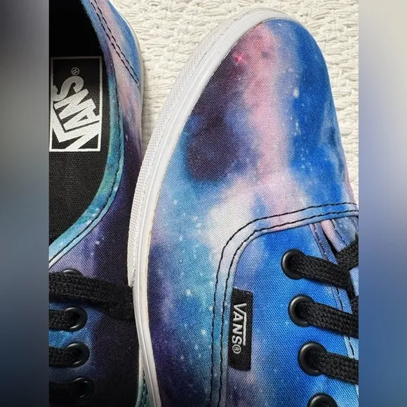 Vans Cosmic Galaxy Space Sneakers Unisex Lace Up Shoes-Size: 7(M) 8.5(W)