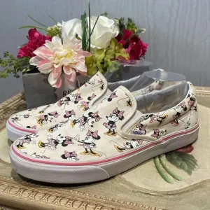 Vans Disney Minnie Mouse Sneakers Cream Men’s Sz 10